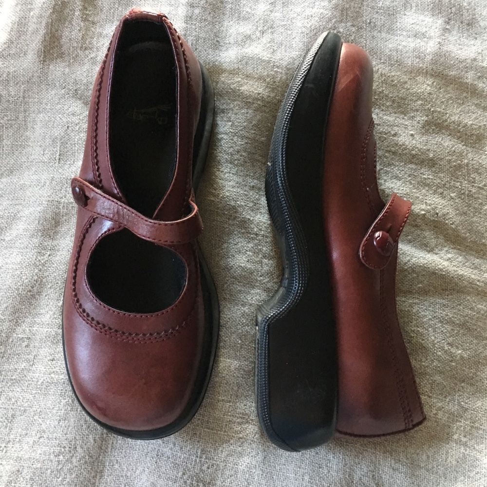 Dansko Mary Janes. The perfect red shoe!